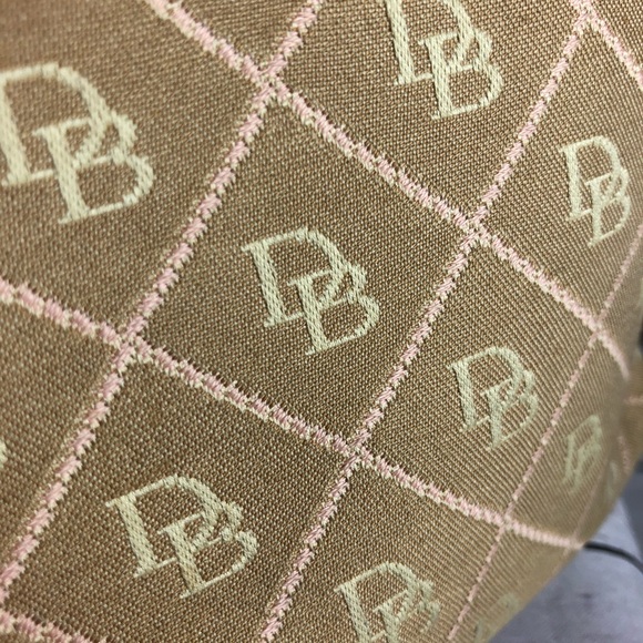 Dooney & Bourke Tan & Pink Tassel Zip Bag - Picture 11 of 11